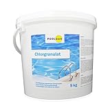 PoolSun Chlorgranulat 5kg schnell lösliches Aktivchlor - zur schnellen...