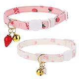 2 Stück Katzenhalsband mit Sicherheitsverschluss, Abreißbares...