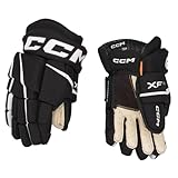 CCM Tacks XF Pro Junior Eishockey Handschuhe (Schwarz/weiß, 11 Zoll)