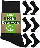 sogzz Herrensocken aus 100% Baumwolle für Business & Freizeit | 6 Paar |...