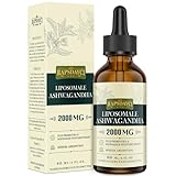 2000mg Liposomale Ashwagandha Tropfen, Hochdosiert Ashwagandha...