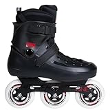 Powerslide Inline Skates Zoom Black 100, Unisex für Herren und Damen in...