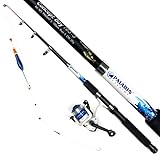 Mega Fishing Kinderangel Starter Set Tele Combo - Teleskop Rute Rolle...