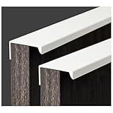 4 Stück Möbelgriffe Versteckter Türgriff Schrankgriffe Aluminium...