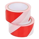 FRCOLOR 2 Rollen Warnband Rot Weiß Gestreift Nicht Klebend Wetterfestes PE...