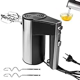 GAOUTO Handmixer Elektrisch Handrührgerät, 450W Elektrischer Handmixer,...