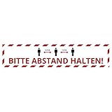 Aufkleber Bitte Abstand halten 70 x 15 cm - Fussbodenaufkleber...