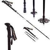 SUPERLETIC Wanderstöcke Faltbare Wanderstöcke aus Aluminium I leicht...