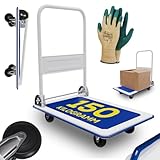 Tronitechnik® Transportwagen Plattformwagen klappbar - mit Lenkrollen 150...