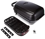 CONTEC Unisex – Erwachsene Cargo Plus Fahrradbox, schwarz, 13 Liter