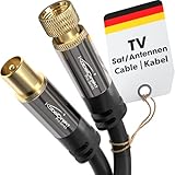 KabelDirekt – 4K SAT Kabel & Antennenkabel, Koaxialkabel – 2m – In...
