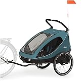 hauck 2in1 Fahrradanhänger & Buggy für 2 Kinder ab 6 Monaten bis 120 cm...