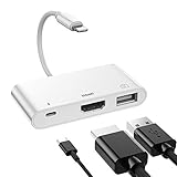 AGEEMY Lightning HDMI Adapter für iPhone OTG Adapter, HDMI Digital AV...