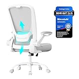 SONGMICS Bürostuhl ergonomisch, Drehstuhl mit Mesh, Lenden- und...
