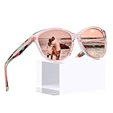 CARFIA Verspiegelte Damen Sonnenbrille Polarisierte UV400 Trendige Frauen...