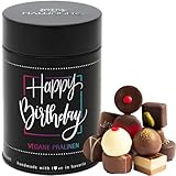 Hallingers Happy Birthday - Vegane Manufaktur Pralinen Geschenk handmade...