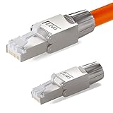 HB-DIGITAL 2x CAT.7 RJ-45 Netzwerkstecker NS-7 auf Schneidklemme (LSA)...