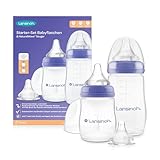 Lansinoh Babyflaschen Starter Set - Babyflasche in 160 ml & 240 ml -...