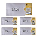 5X RFID Schutzhülle Blocker NFC Datenschutz Abschirmung EC Karte...