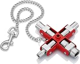 KNIPEX Universal-Schlüssel der Standard Schaltschrankschlüssel 96 mm, 00...