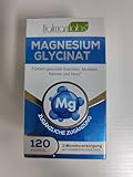 Magnesium-Kapseln, Nahrungsergänzungsmittel mit Glycinat, 120 Stück