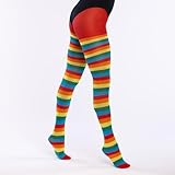 Boland - Strumpfhose mit Streifen, Strümpfe für Karneval, Mottoparty oder...