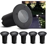 SSC-LUXon 6er Set Bodenstrahler KALPA schwarz 230V IP67...