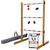 WELLGRO Leitergolf aus Holz - Kiefernholz massiv - inkl....