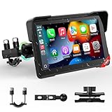 LAMTTO Motorrad GPS Carplay Bildschirm mit Motorrad Design...