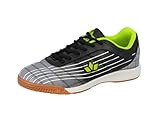 Lico Jungen Rockfield Hallenturnschuhe, Schwarz Grau Lemon, 38 EU