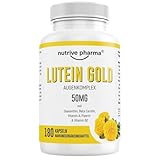Lutein 50mg mit Zeaxanthin, Beta Carotin, Vitamin A & B2, Piperin | 180...