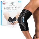 Health Press® Ellenbogenbandage – 1x Ellenbogen-Bandage, Gr. M –...