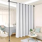DAKEPOLE Raumteiler Paraventgestell Gardinenstange,178 cm x 317 cm Flexibel...