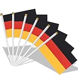 AhfuLife Klein Deutschland Flagge für Deutsche Deko 2025, 15 Stück 14 ×...