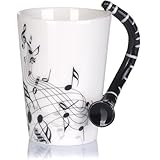 Kompassswc Lusitig Kaffeetasse mit motiv henkel Keramiktasse Musik...