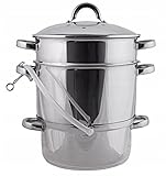 Luckyberg Dampfentsafter aus Edelstahl 8L, Ø26cm| Dampfentsafter,...