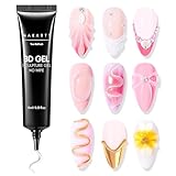 Makartt 3D Gel Nail Art - 15g Rhinestone Glue Gel for Nail Charms,...