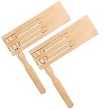 2 Stück Holzratsche Geräusche Maker Holz Rassel Ratsche für Kinder...