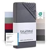 Blumtal® Basics Spannbettlaken 90x200cm Jersey - bettlaken 90x200cm aus...