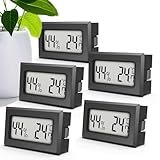 MAVORI® 5 x Mini Thermometer & Hygrometer innen digital - 2in1...