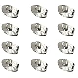 Schlauchschellen 10-16mm,12 Pcs Endlos 304 Edelstahl Einstellbare...