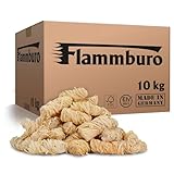 FLAMMBURO (10kg = ca. 800 Stück) Anzündwolle für Kamin, Ofen und Grill...