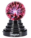 Theefun 3 Zoll Plasmakugel, Magische Plasma Ball Lampe USB/Batterie...