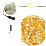 DRAHTLEUCHTEN 300LED WARMES LICHT ENGELSHAAR Weihnachtsbeleuchtung mit...