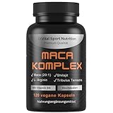 EXVital® Maca Komplex hochdosiert - Maca 20:1 Extrakt mit Tribulus...