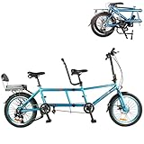 MAYFABD Tandem Beach Cruiser Fahrrad für Erwachsene Faltbares Tandem Beach...