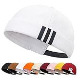 Enwokran Brimless Docker Cap Baumwolle Verstellbar Beanie UV-Schutz...