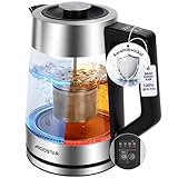 Aigostar Wasserkocher mit Temperatureinstellung Edelstahl Glas 1,7 Liter,...