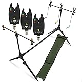 G8DS® Set Rod Pod Rutenhalter + Tragetasche inklusive 3 Bissanzeiger mit...