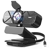 TRAUSI 1080P HD Webcam mit Mikrofon, Geräuschunterdrückung,...